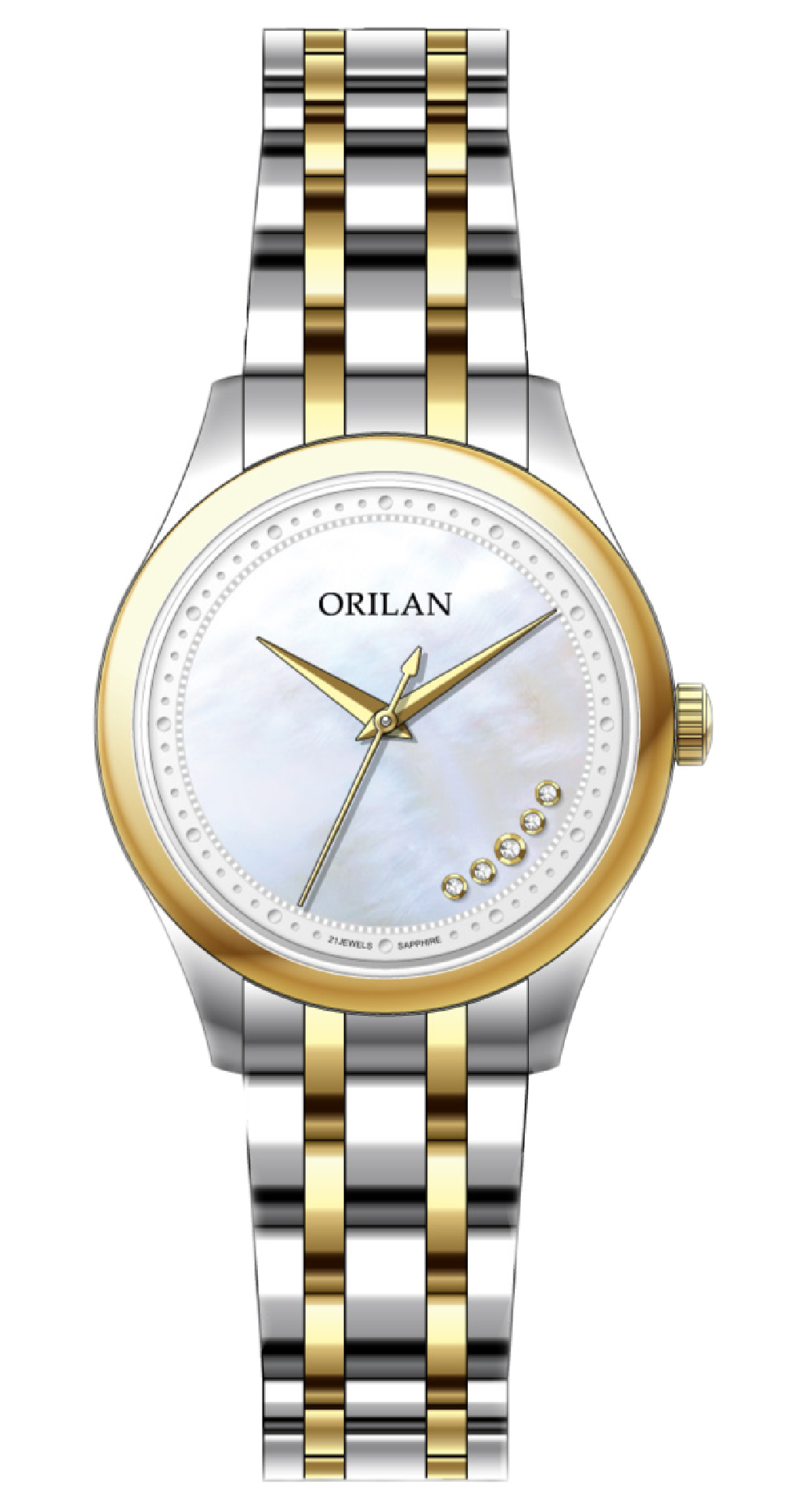 欧瑞朗 腕表 时尚简约精钢表带石英女表